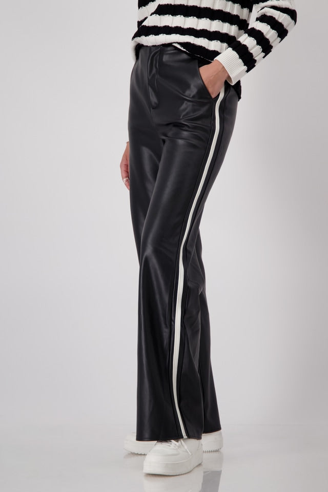 Black Trousers With Side Stripe