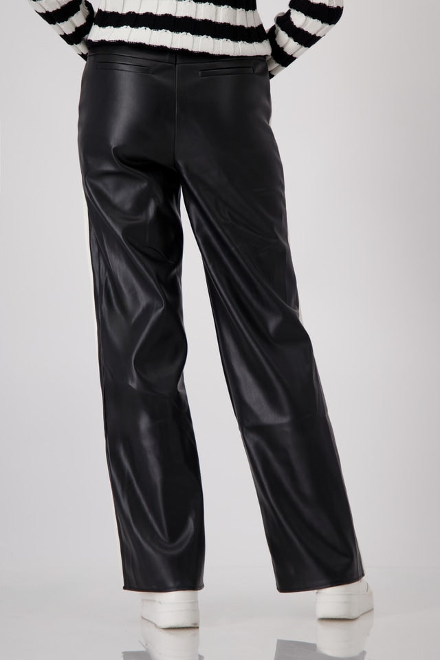 Black Trousers With Side Stripe