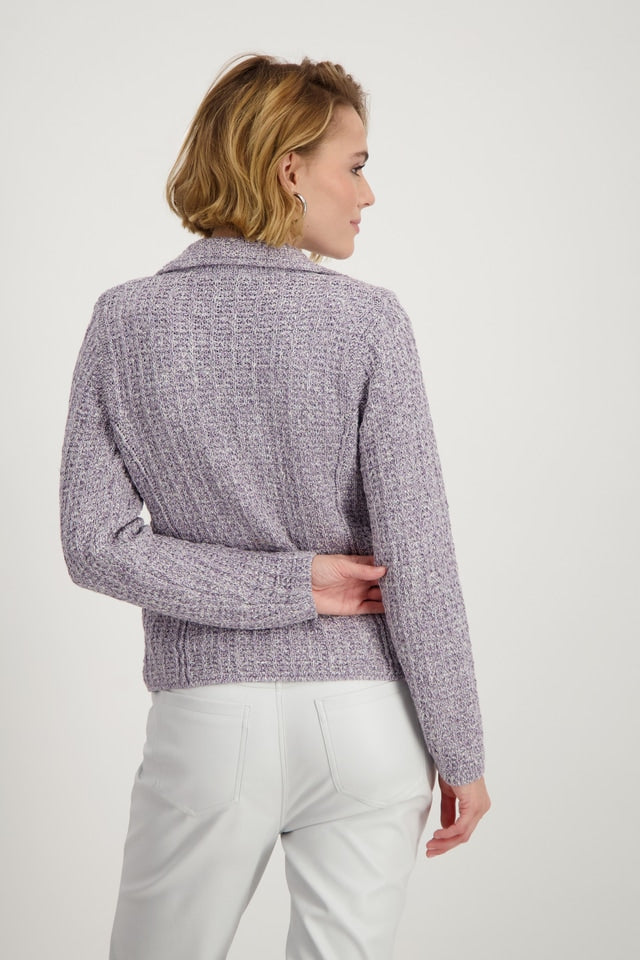Lilac Knit Blazer