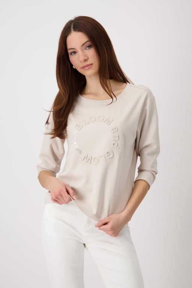 Beige Bloom Top