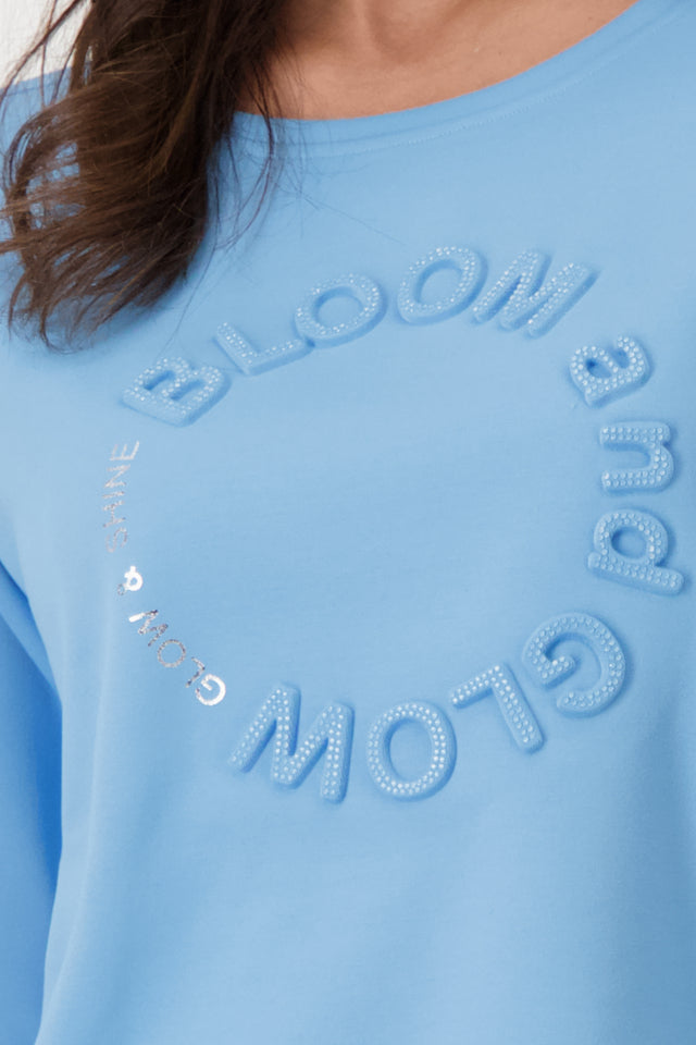 Blue Bloom Top