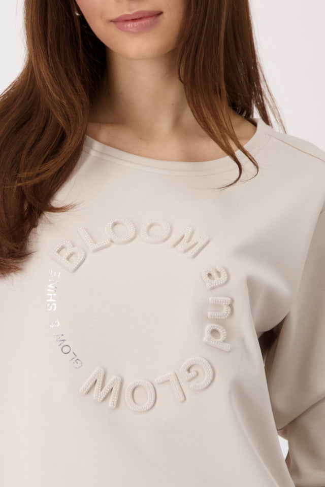 Beige Bloom Top