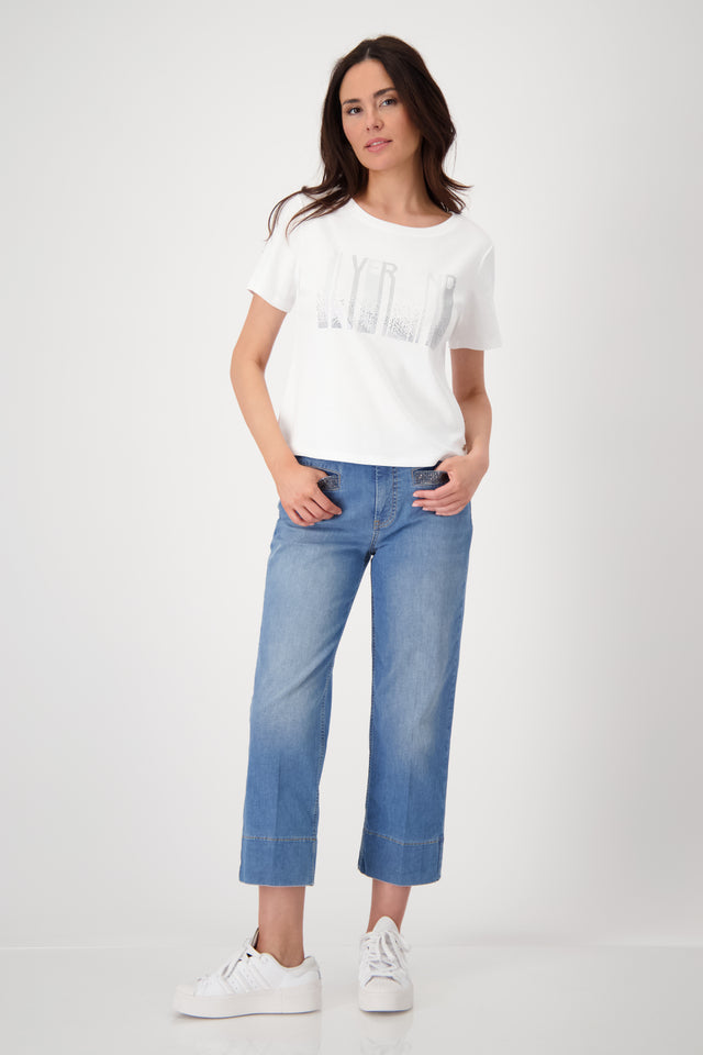 T-shirt with rhinestones
