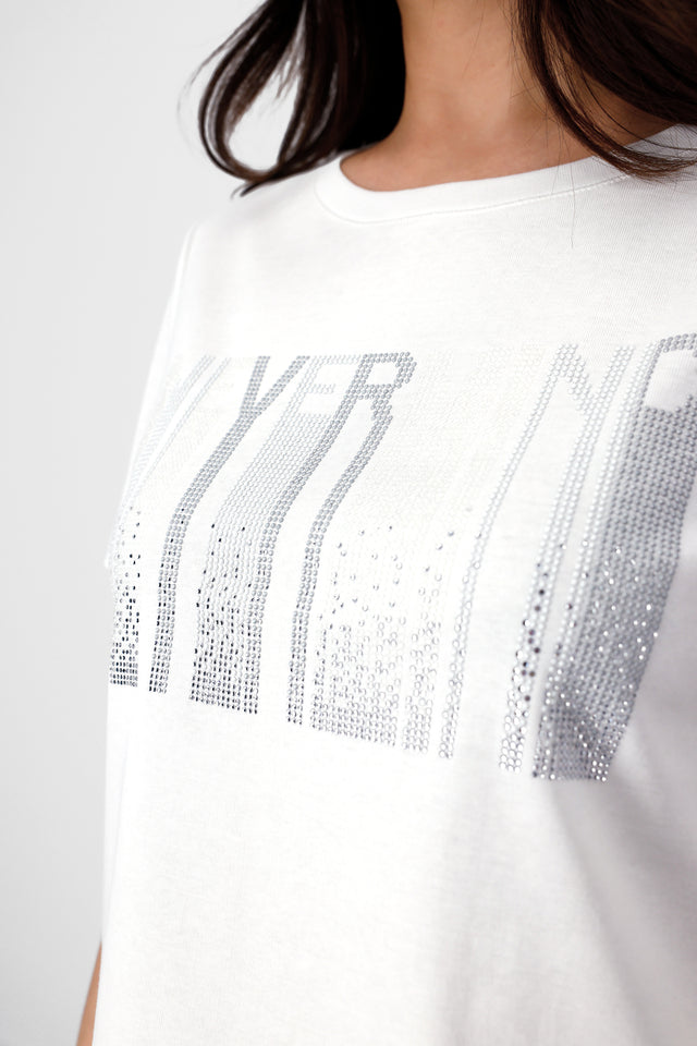 T-shirt with rhinestones