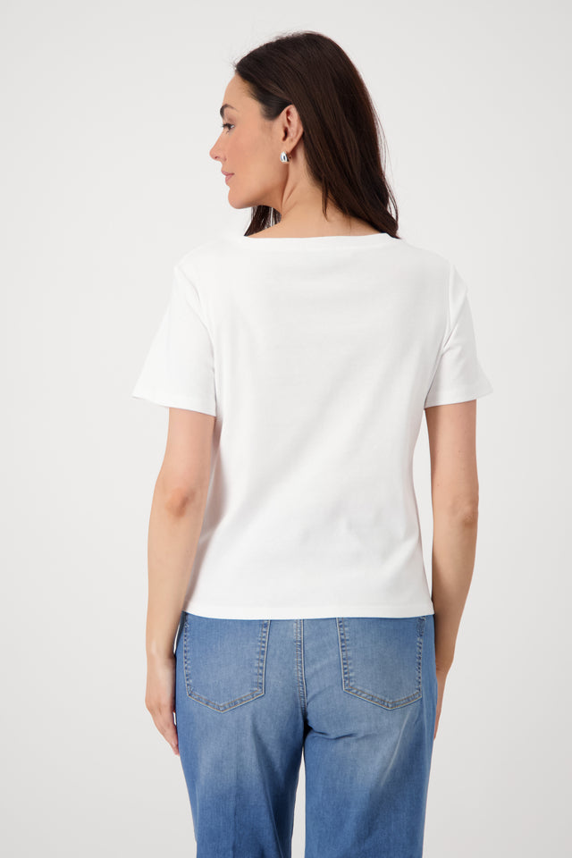 T-shirt with rhinestones