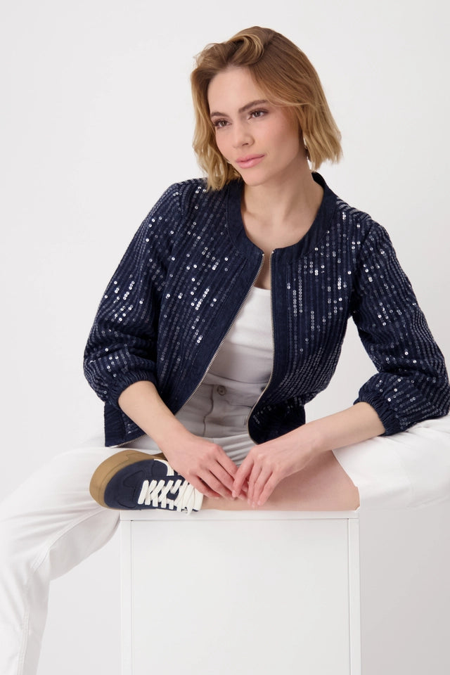 Sequined Denim Jacket