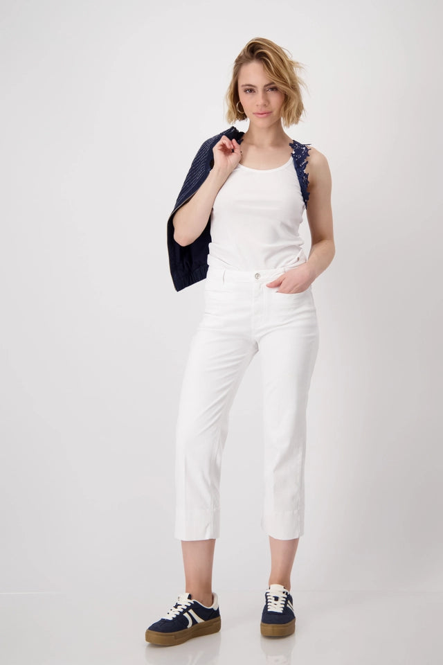 White 3/4 Jeans