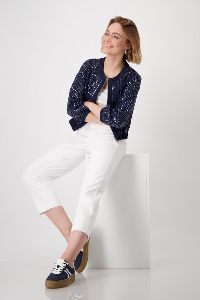 White 3/4 Jeans