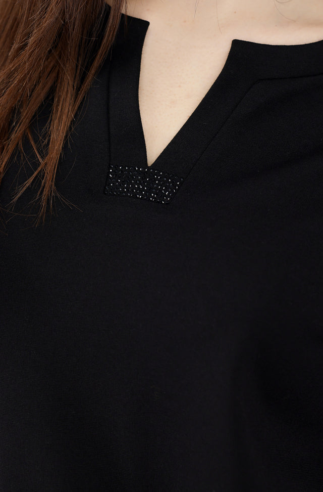 Sweatshirt With Rhinestones
