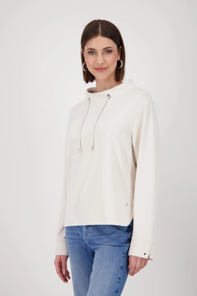 Sweatshirt With Stand-up Collar