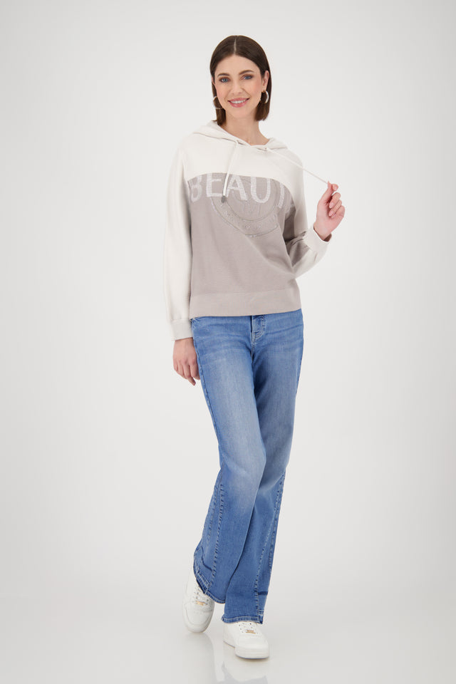 Knitted Jumper With Hood