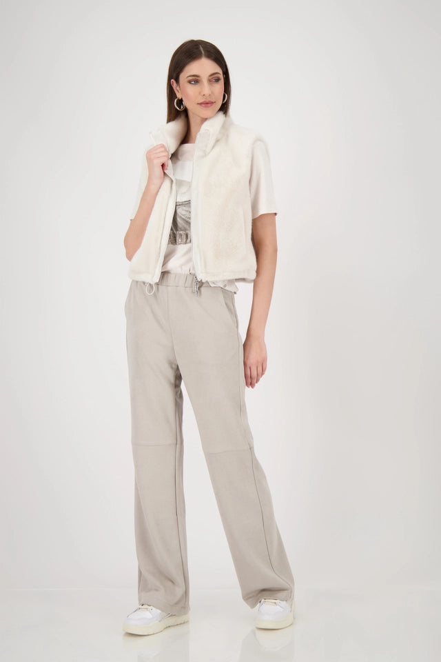 Faux Fur Cream Gilet