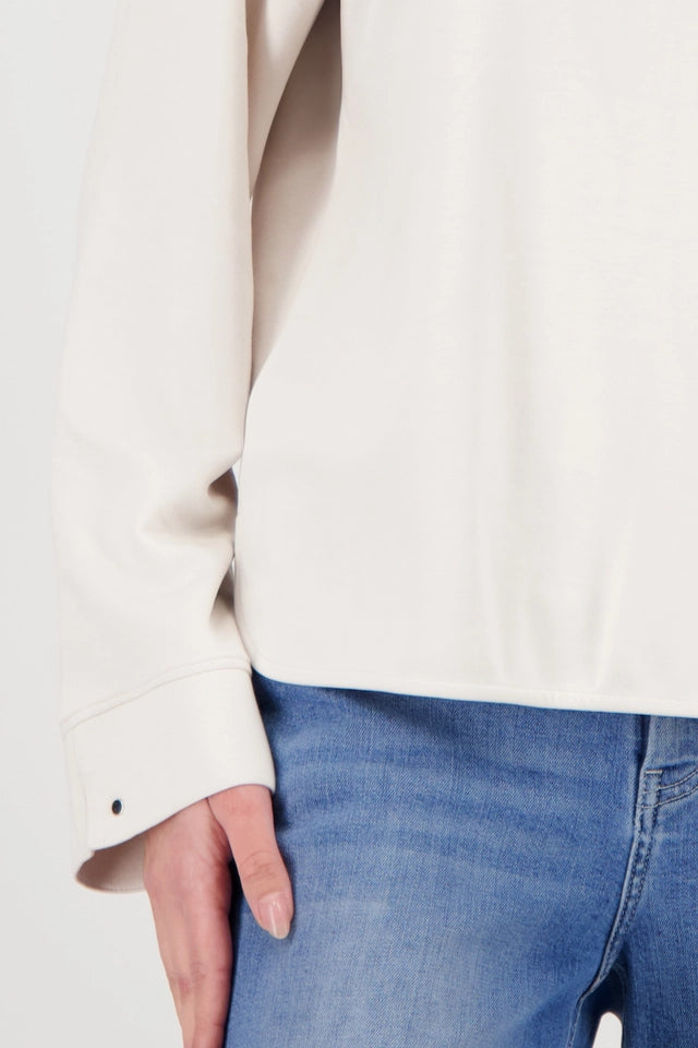 Sweatshirt With Stand-up Collar