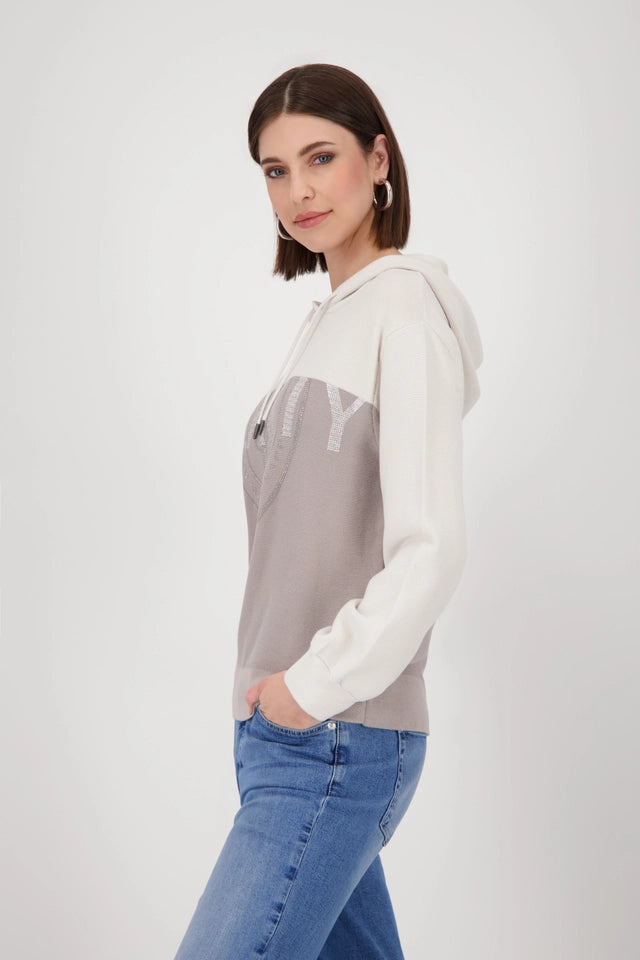 Knitted Jumper With Hood