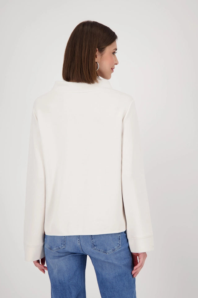 Sweatshirt With Stand-up Collar