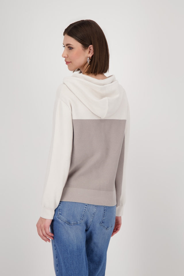 Knitted Jumper With Hood