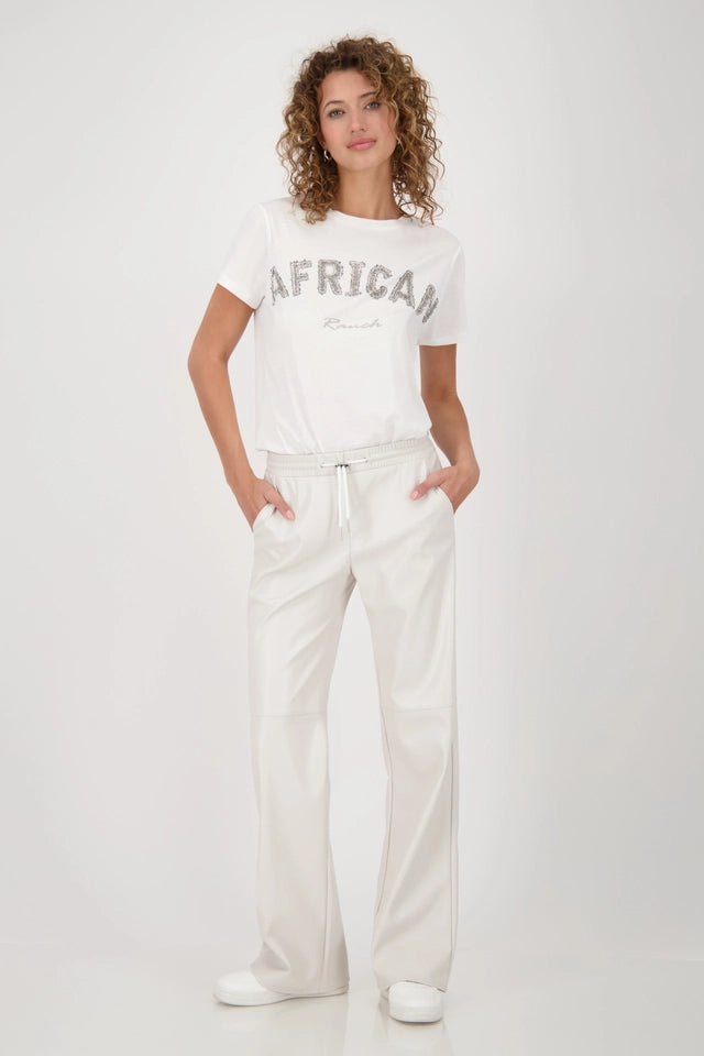 Straight Leg Leather Trousers