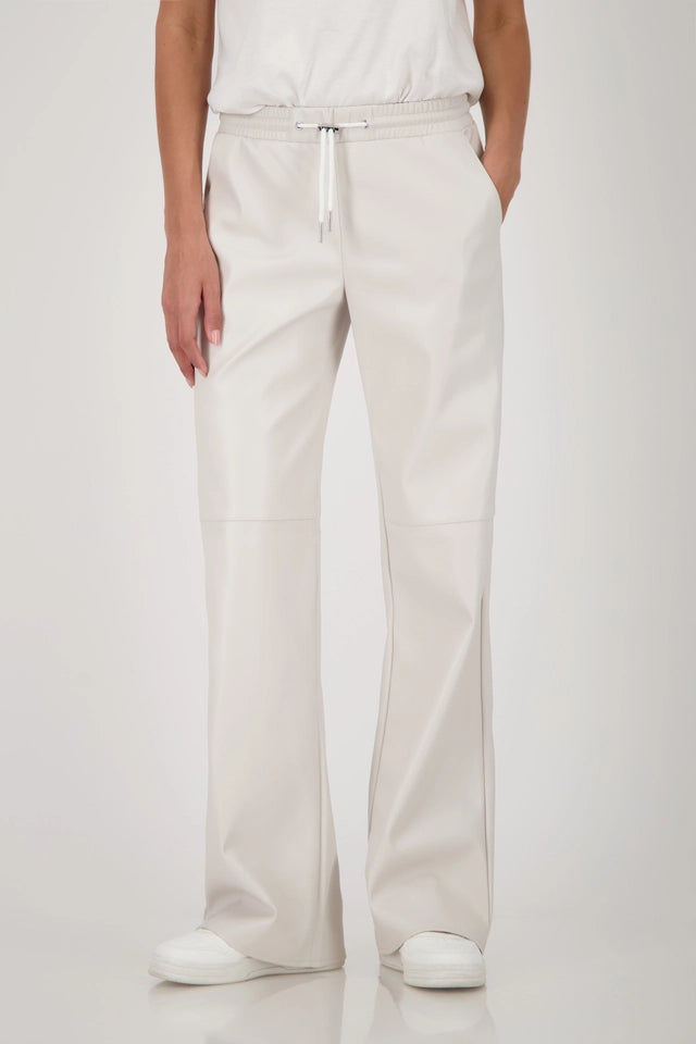 Straight Leg Leather Trousers
