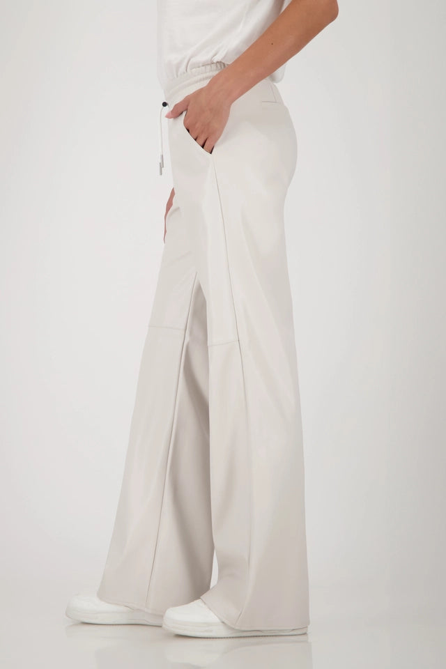 Straight Leg Leather Trousers