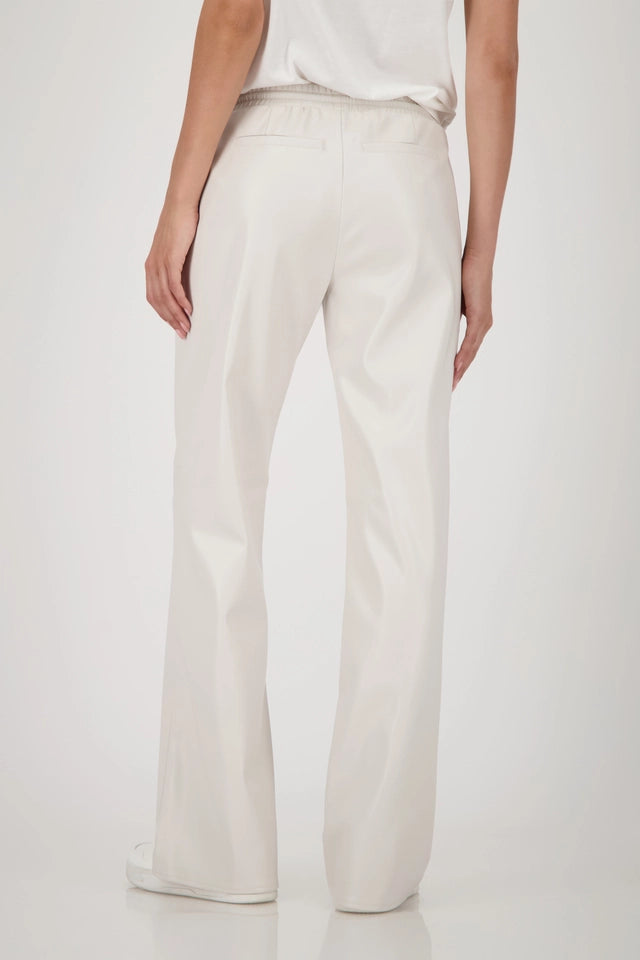 Straight Leg Leather Trousers