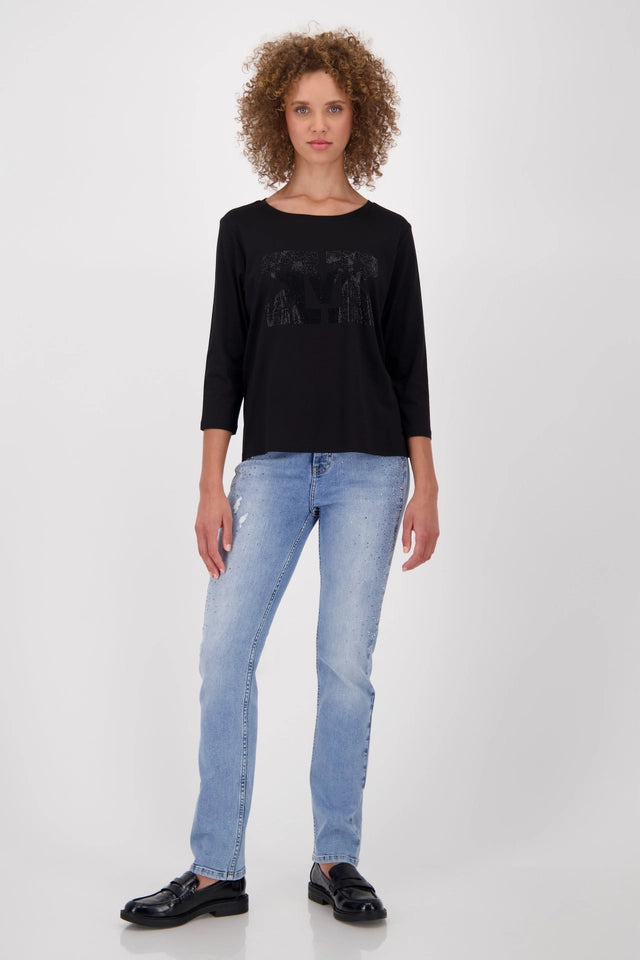 Black Top With Rhinestones