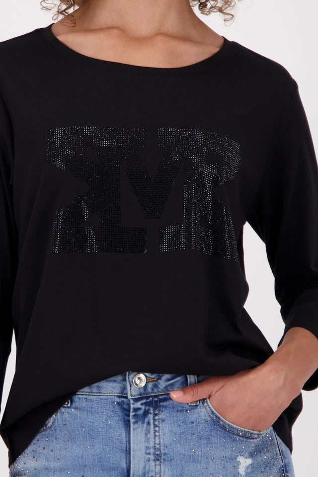 Black Top With Rhinestones
