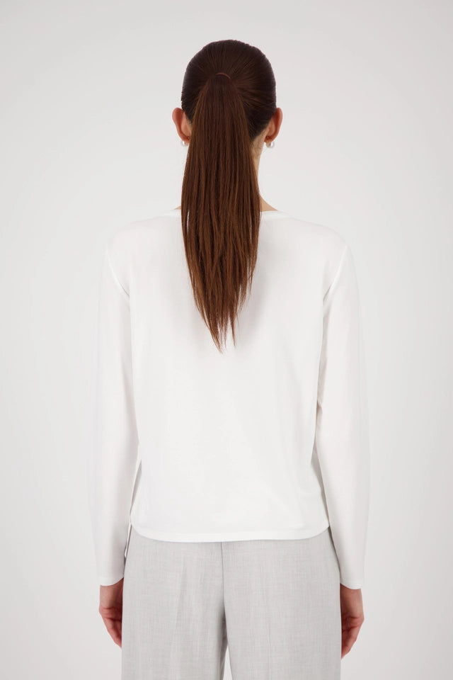 Off White Satin-look shirt-blouse