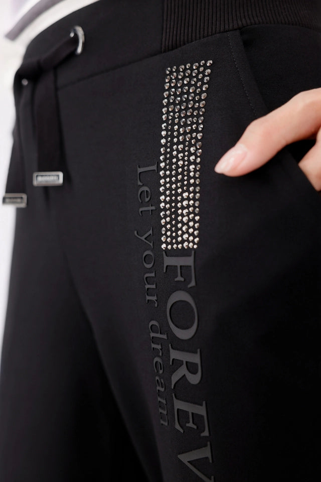 Joggers With Rhinestones