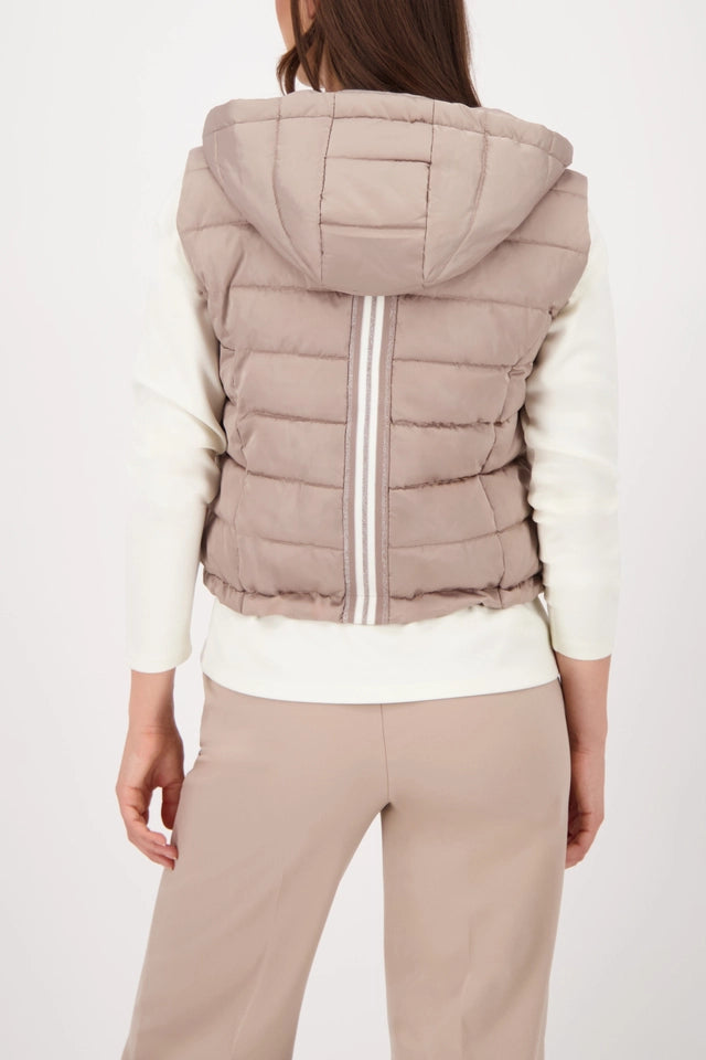 Quilted Waistcoat With Hood