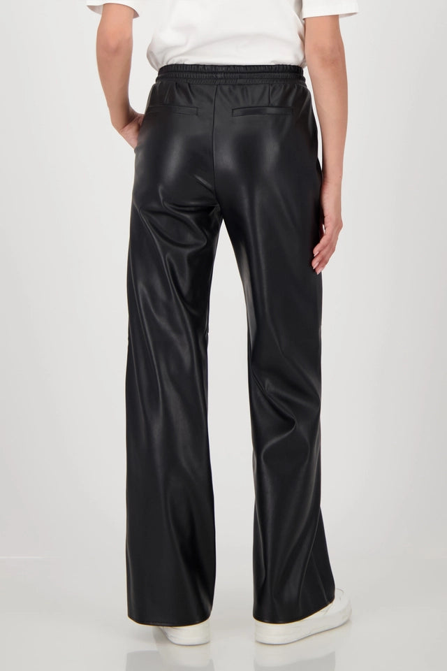 Straight Leg Leather Trousers