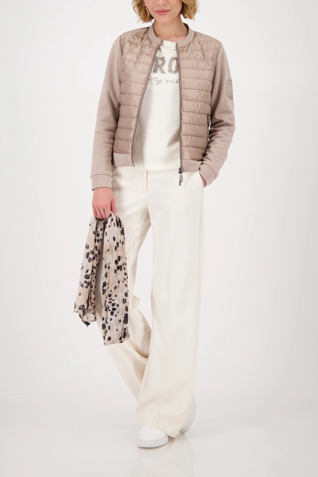 Quilted Cashmere Jacket With Neoprene