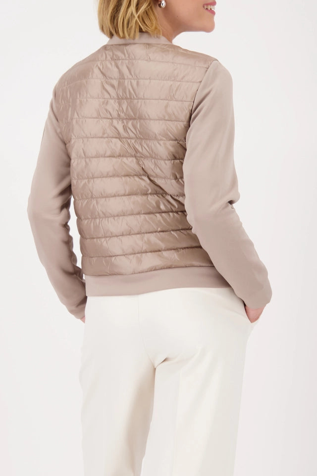 Quilted Cashmere Jacket With Neoprene