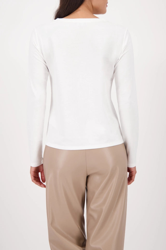 Long-sleeve Shirt With Pearl Details