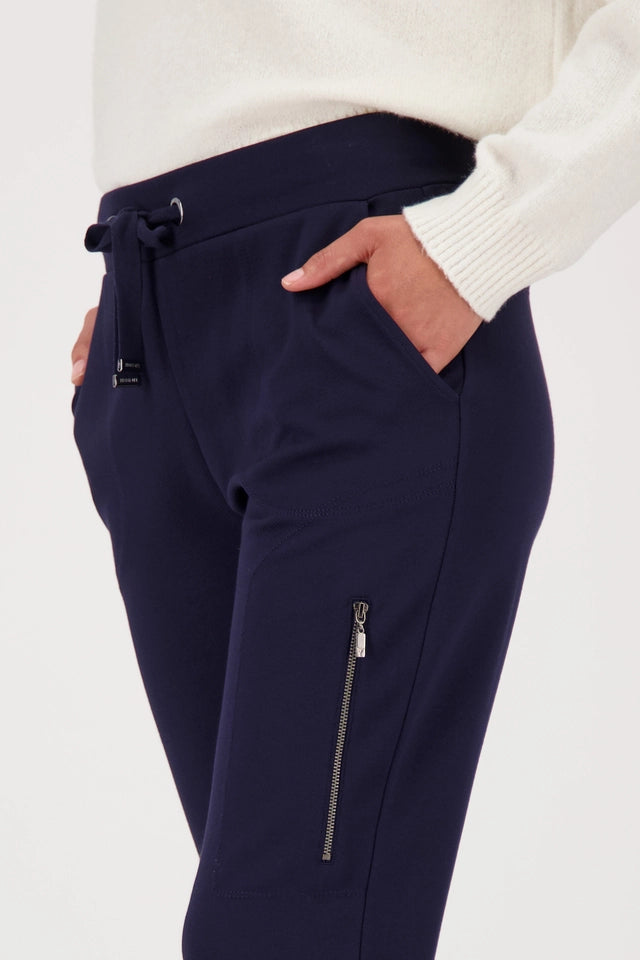Navy Trs With Zip
