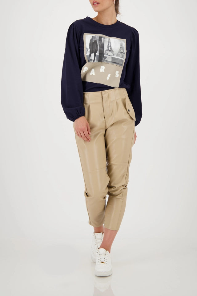 Long-sleeved Shirt With Polaroid Print