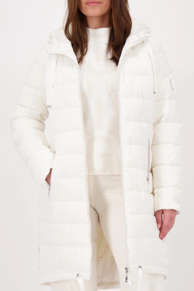Quilted Coat With Stripes