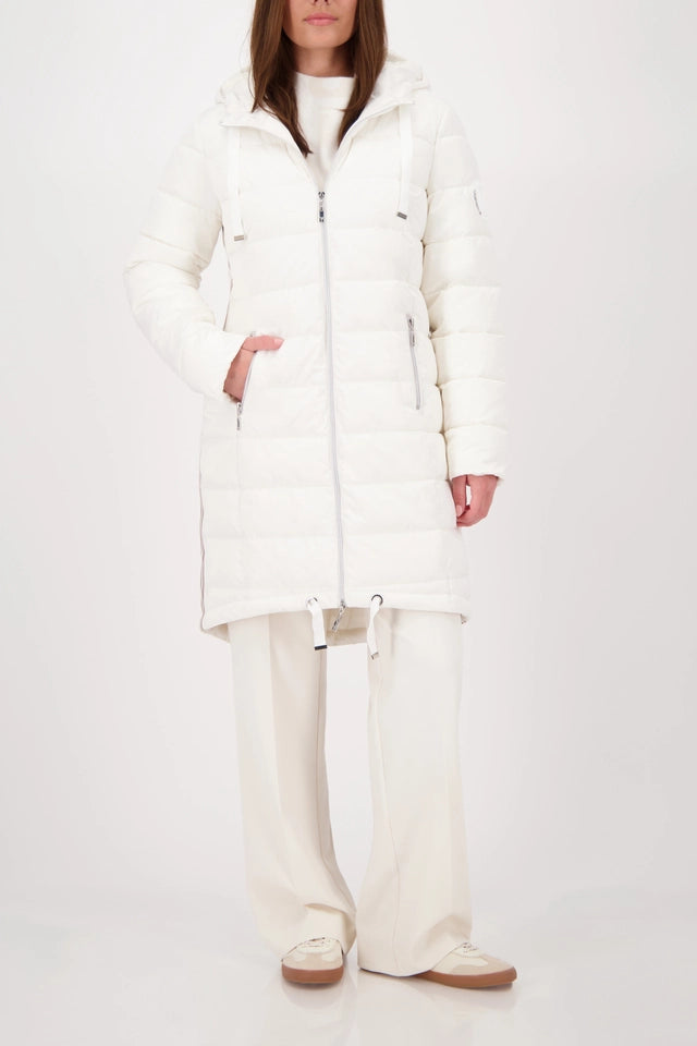Quilted Coat With Stripes