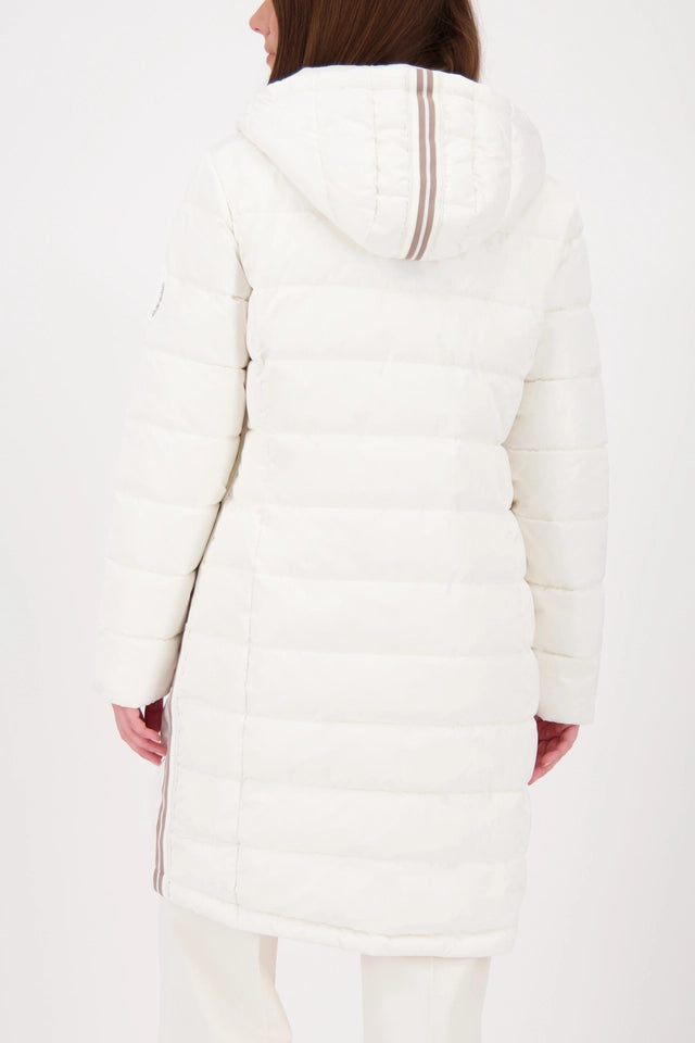 Quilted Coat With Stripes