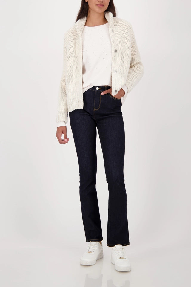 Rhinestone-embellished Almond cotton shirt