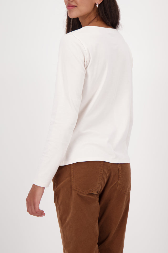 Long-sleeve shirt with lettering