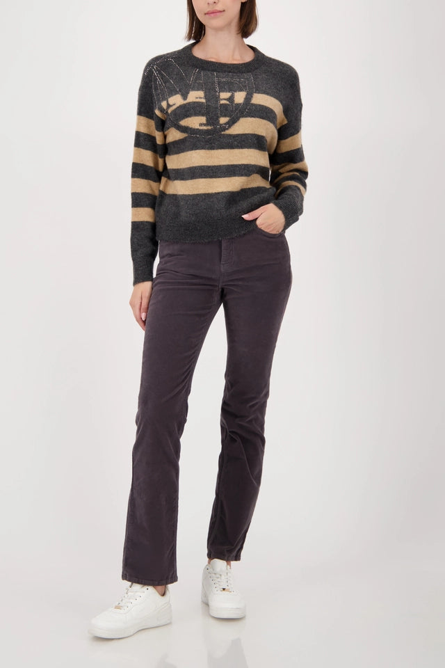 Sweater With Striped Pattern