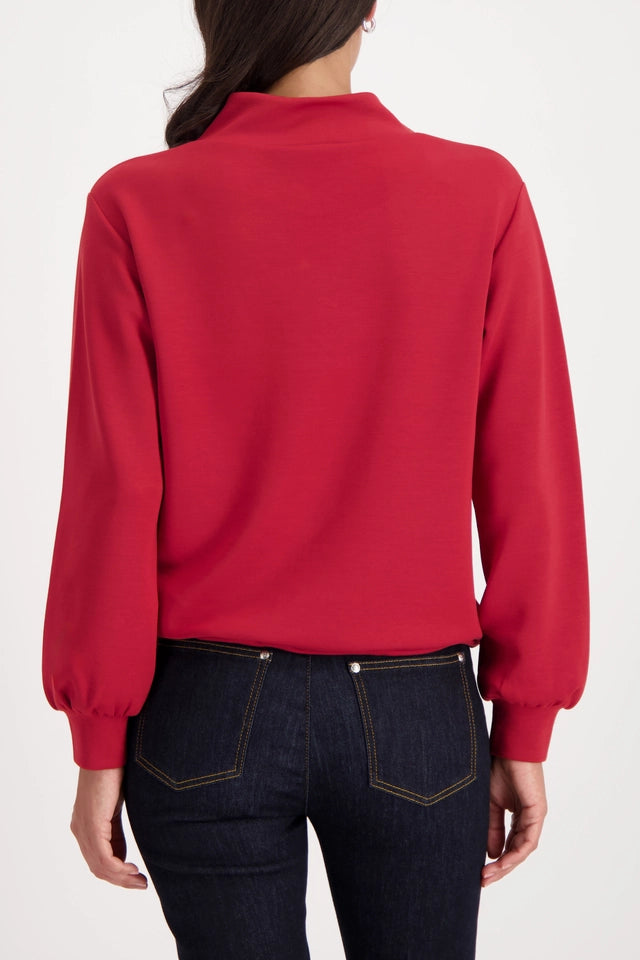 Red Sweatshirt with 3D-print