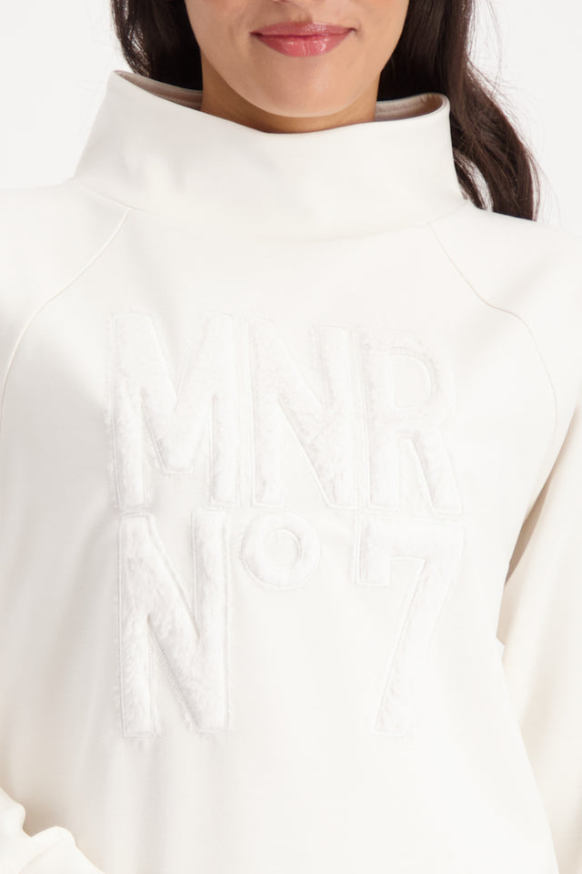 Almond Sweatshirt with fur applications