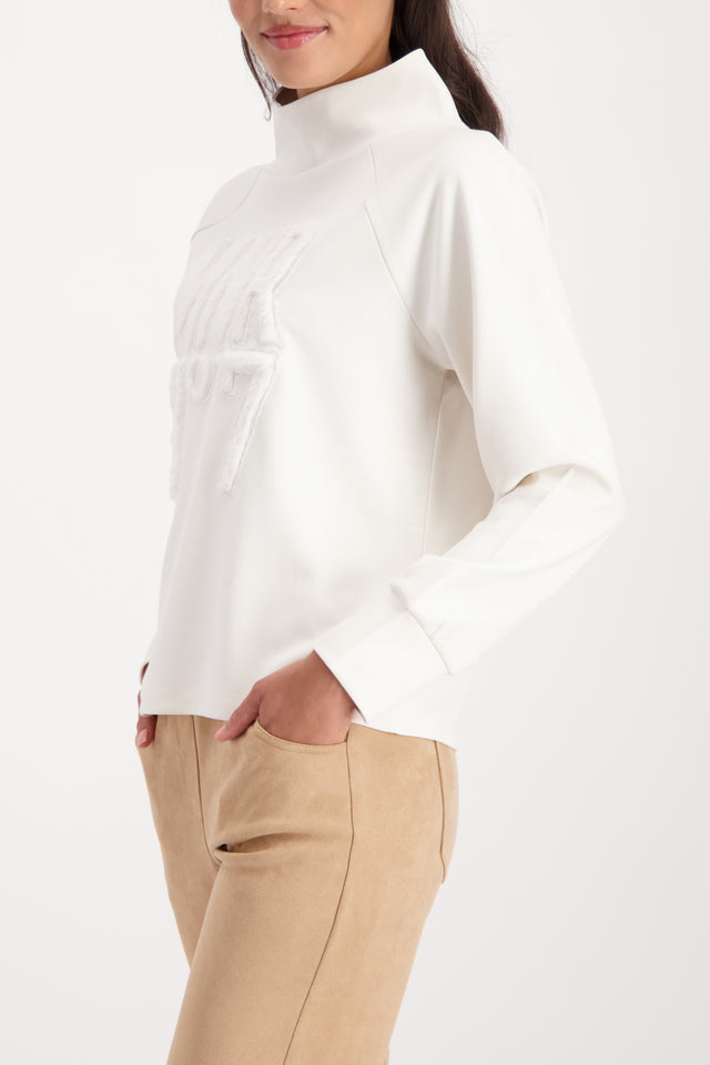 Almond Sweatshirt with fur applications