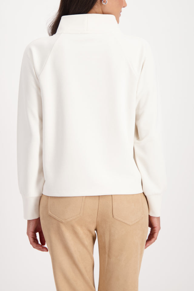 Almond Sweatshirt with fur applications