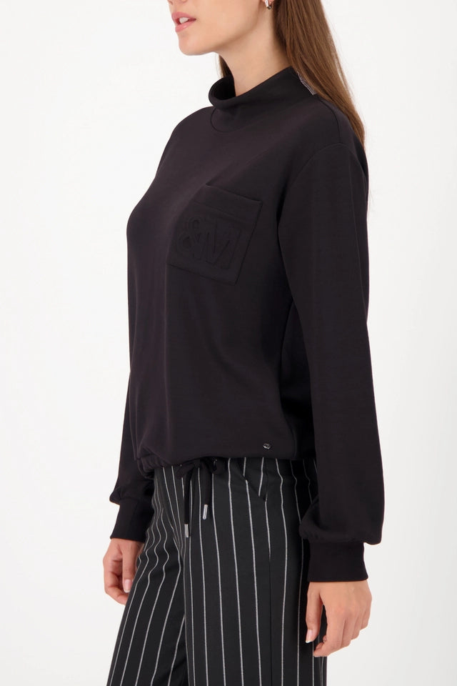 Black Sweatshirt with 3D-print