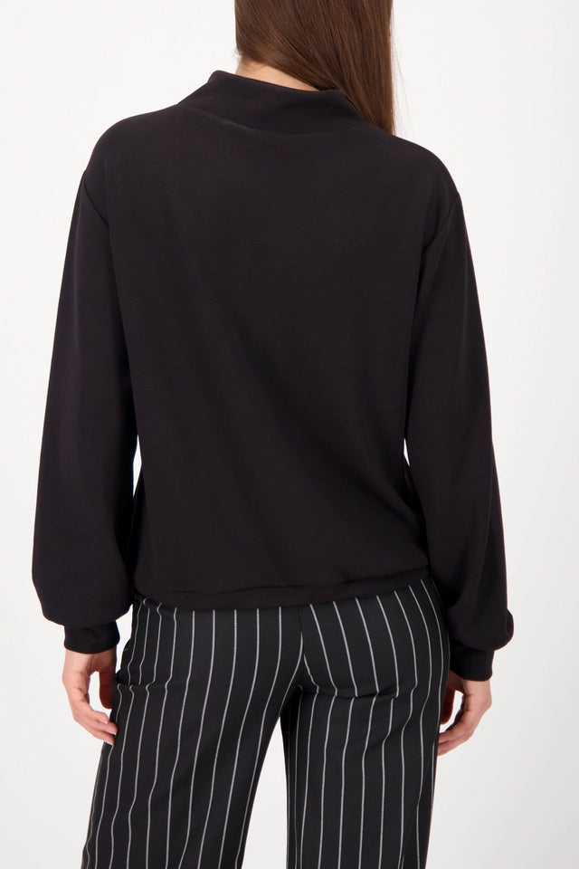Black Sweatshirt with 3D-print