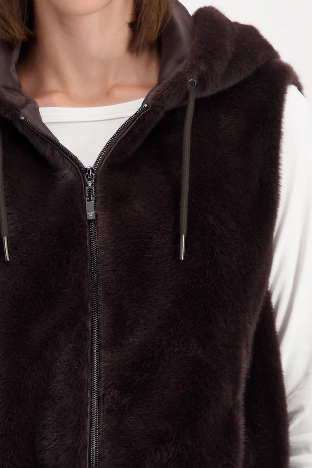 Brownie Hooded Vest