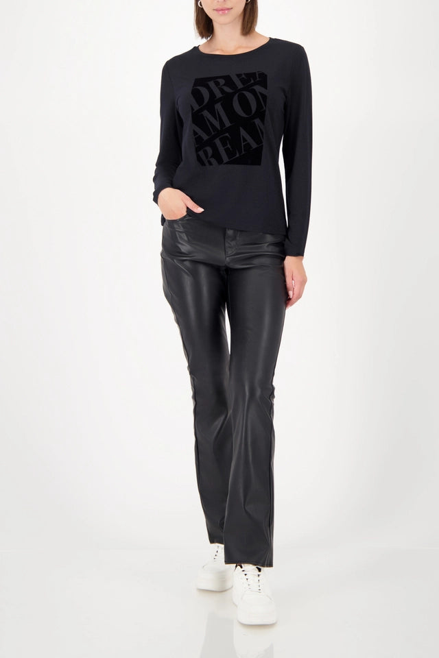 Black Long-sleeve shirt with Lurex