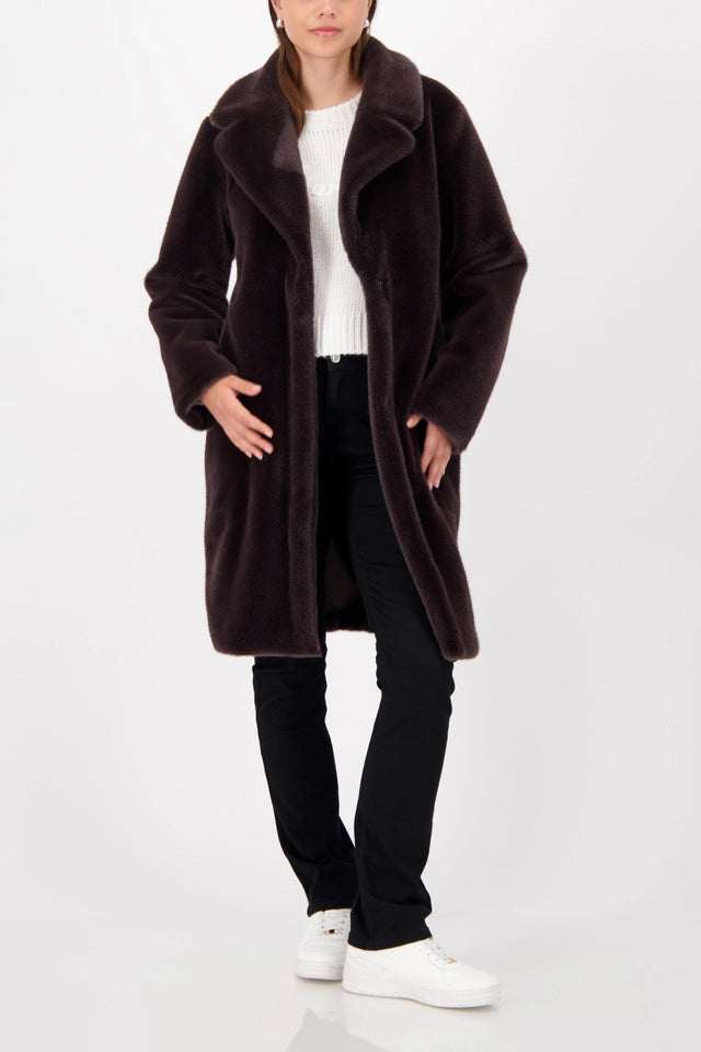 Brownie Fluffy fake fur coat